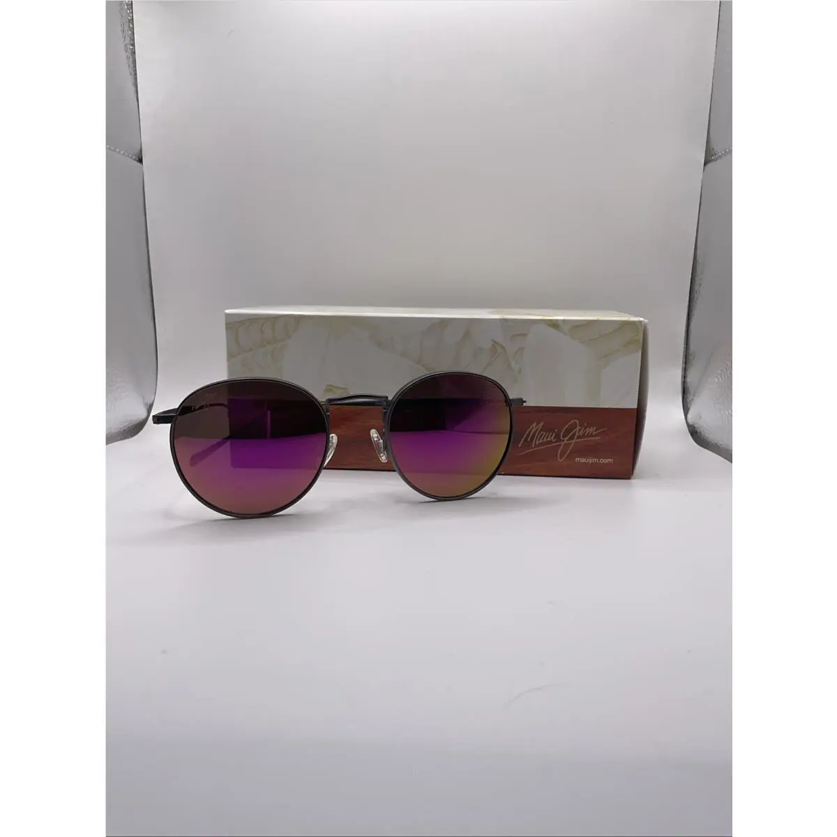 Maui Jim Nautilus P544-14 Bronze Titanium Sunglasses Polarized Maui Sunrise Lens
