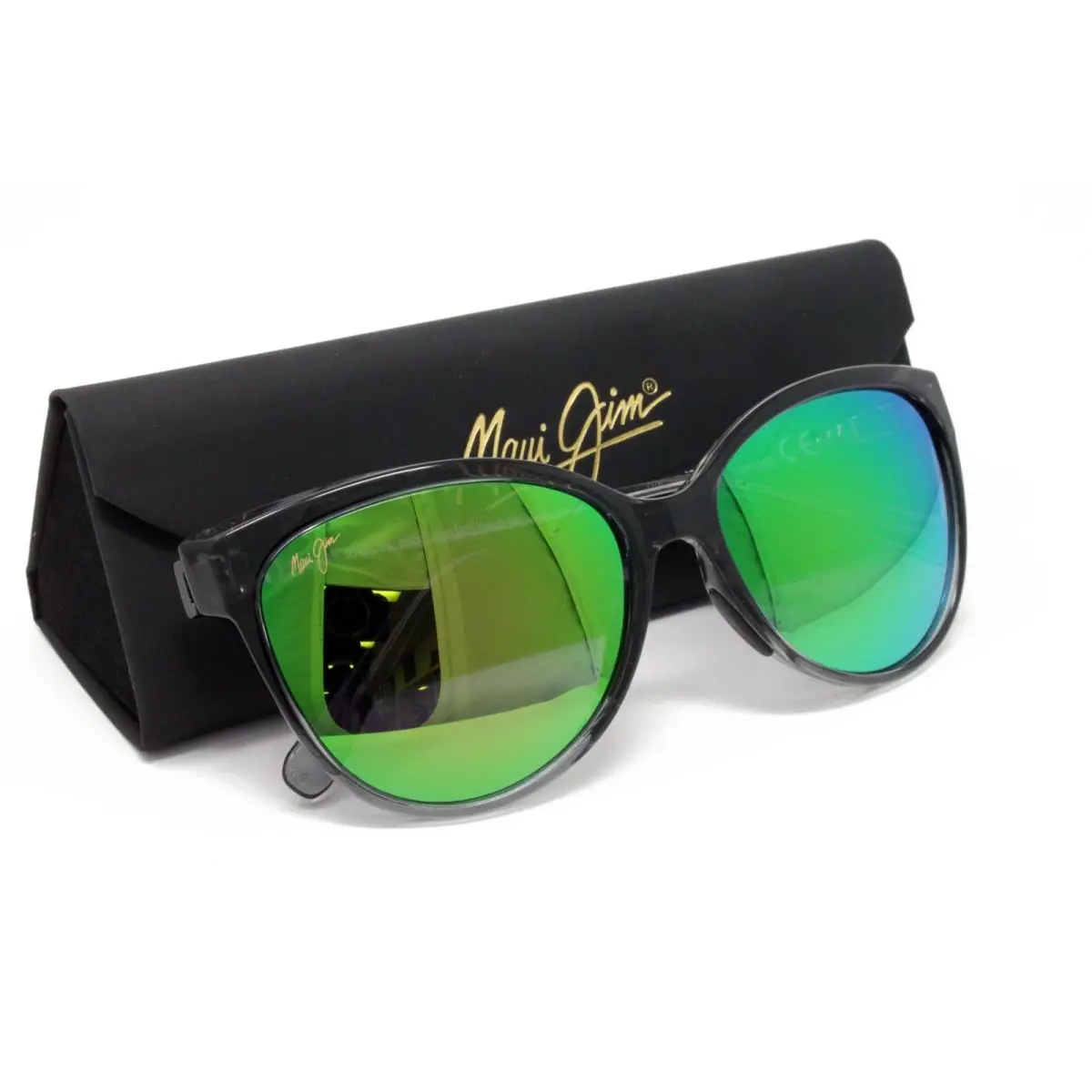 Women`s Sunglasses Olu Olu GM537-11A Grey 57mm Cat Eye Plastic by Maui Jim