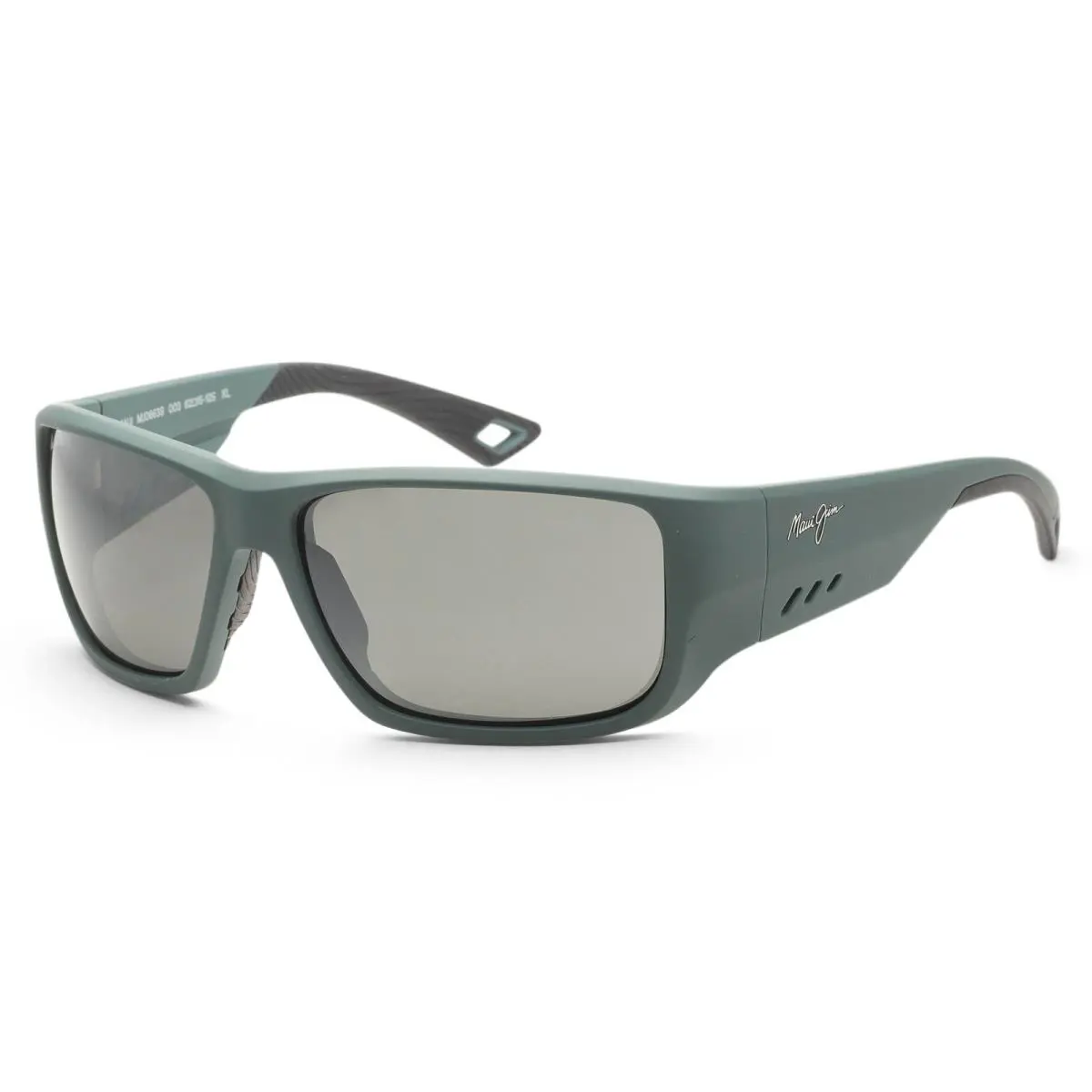 Maui Jim Men`s Keha 63mm Green Polarized Sunglasses MJ0663S-003 - Frame: Green, Lens: Grey, Other Frame: Green