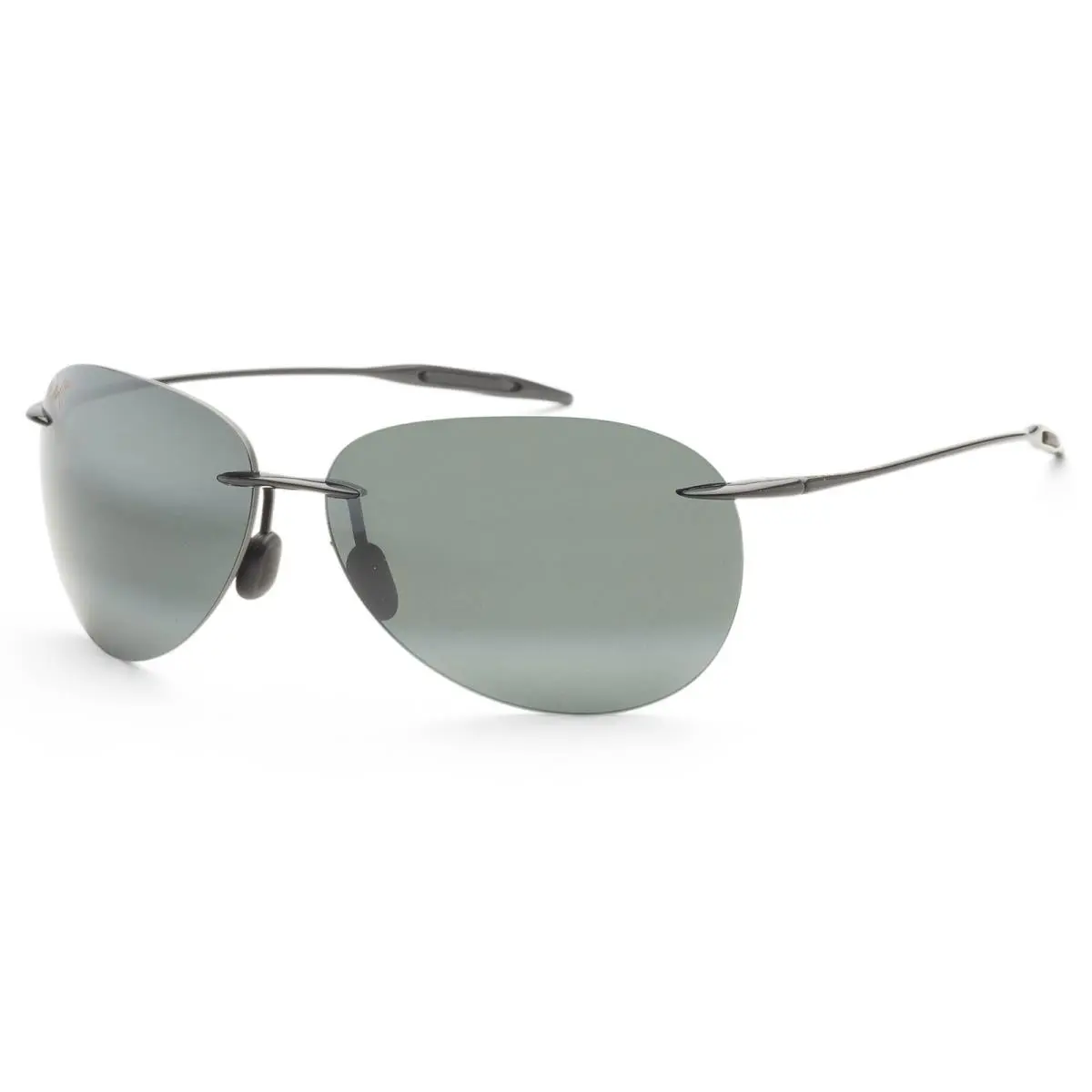 Men`s Sugar Beach 63mm Black Polarized Sunglasses MJ0421S-001 by Maui Jim