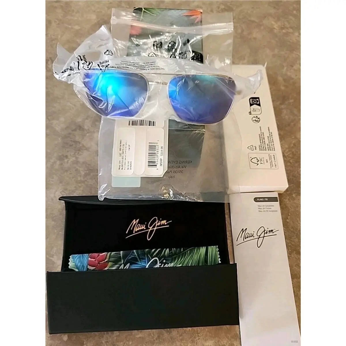 Maui Jim Naauao Aviator 58 mm Sunglasses MJ0675S-003