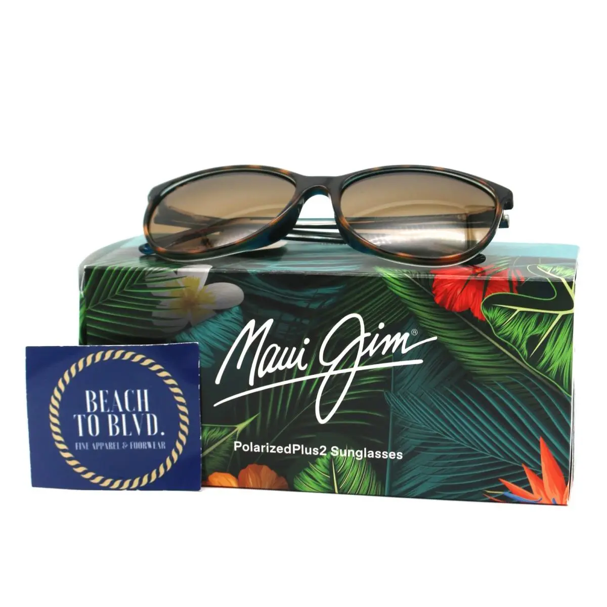 Ocean Polarized Sunglasses - Tortoise w Peacock Frame / Hcl Bronze Lens by Maui Jim