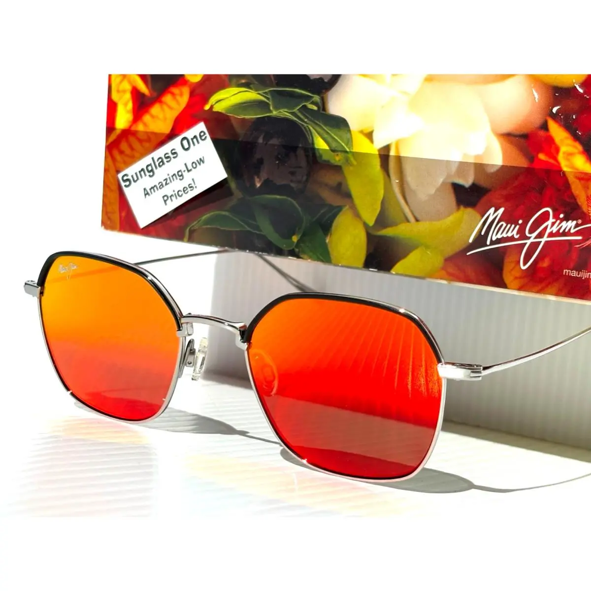 Maui Jim Moon Doggy Gunmetal Polarized Hawaii Lava Lens Sunglass RM874-02D