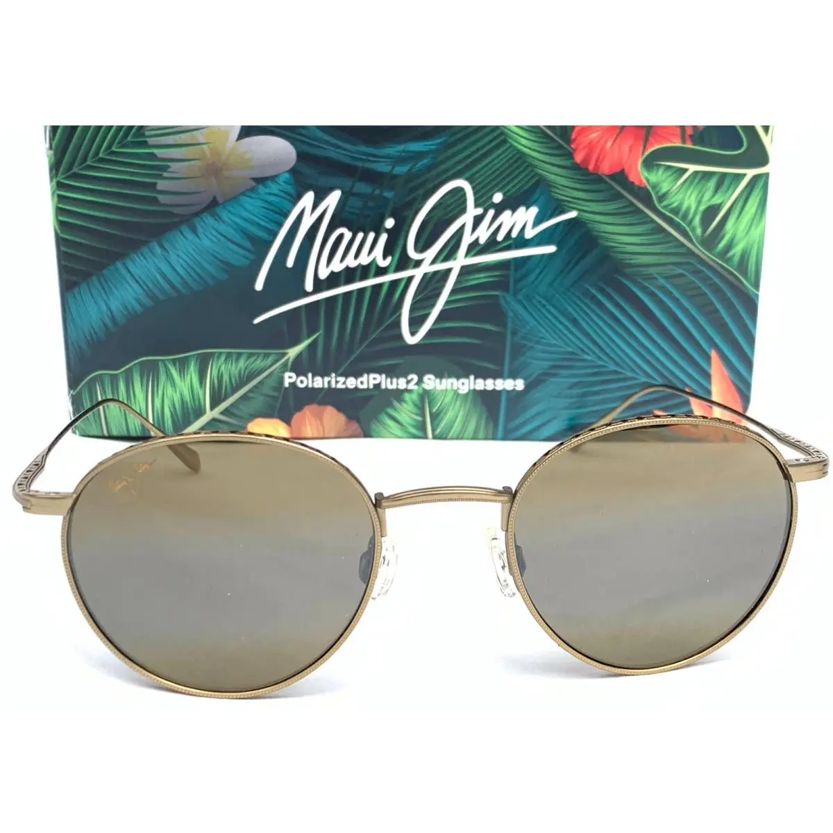 Maui Jim North Star Gold Titanium Polarized Bronze Lens Sunglass H757-16M+
