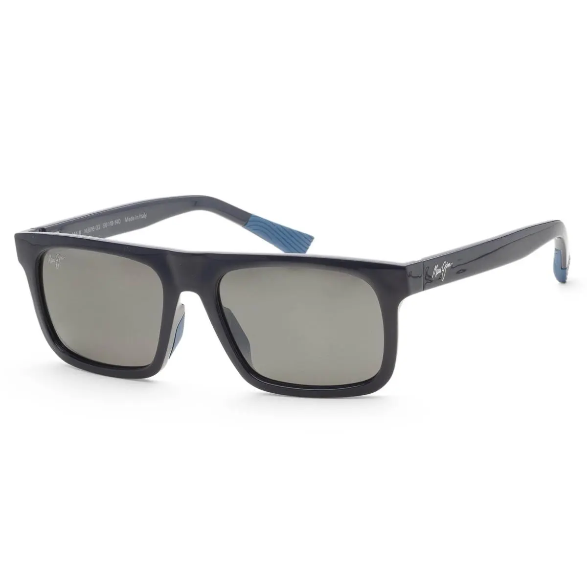 Maui Jim Men`s Opio 56mm Blue Polarized Sunglasses MJ0616S-004 - Frame: Blue, Lens: Grey, Other Frame: Blue