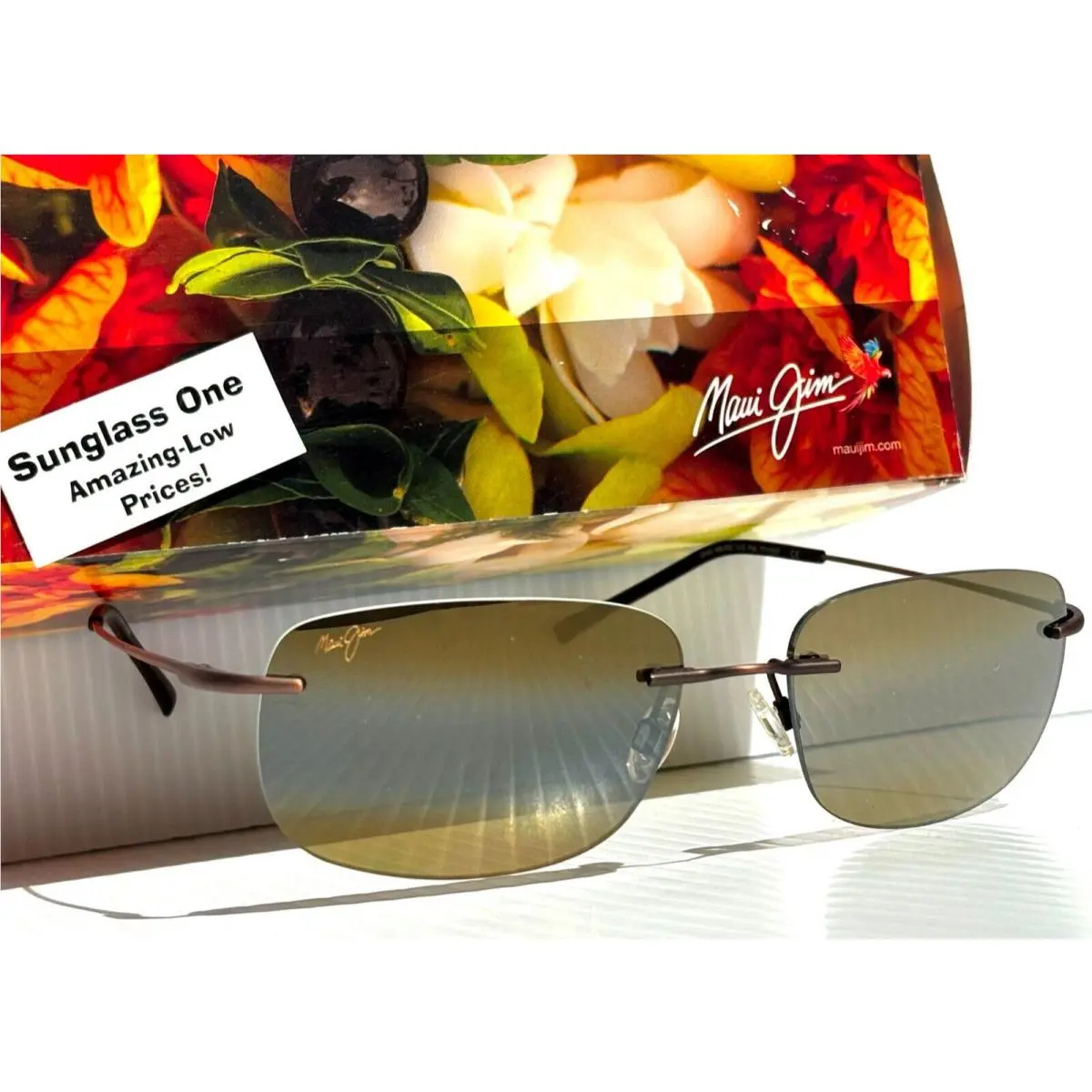 Maui Jim Ohai Matte Copper Polarized Hcl Bronze Lens Sunglass H334-18