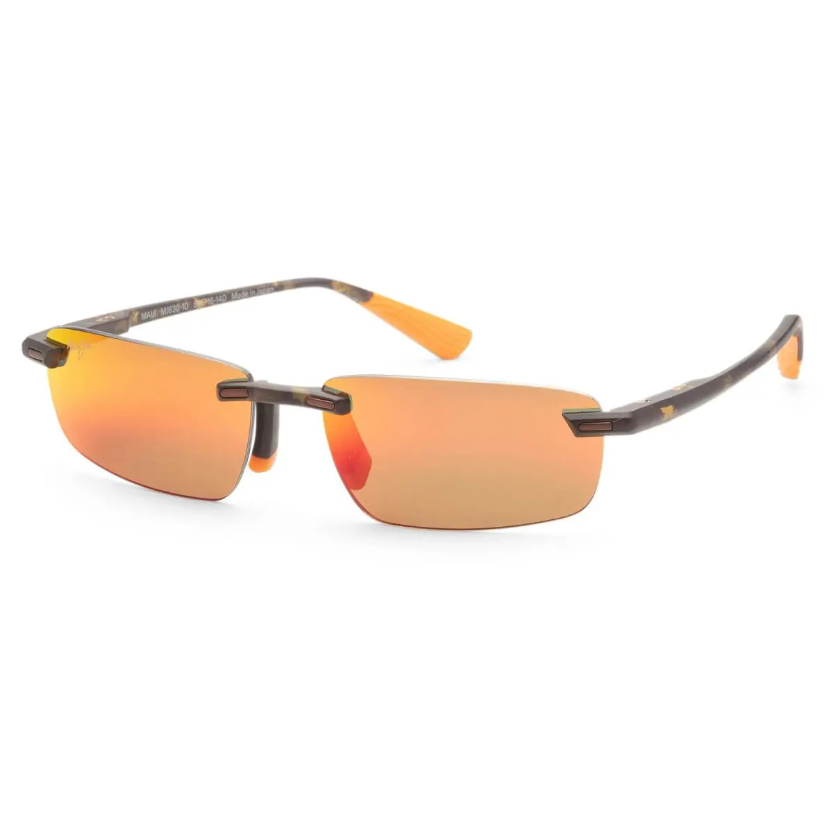 Maui Jim Men`s Ilikou 59mm Tortoise Polarized Sunglasses MJ0630S-002 - Frame: Brown, Lens: Red, Other Frame: Tortoise