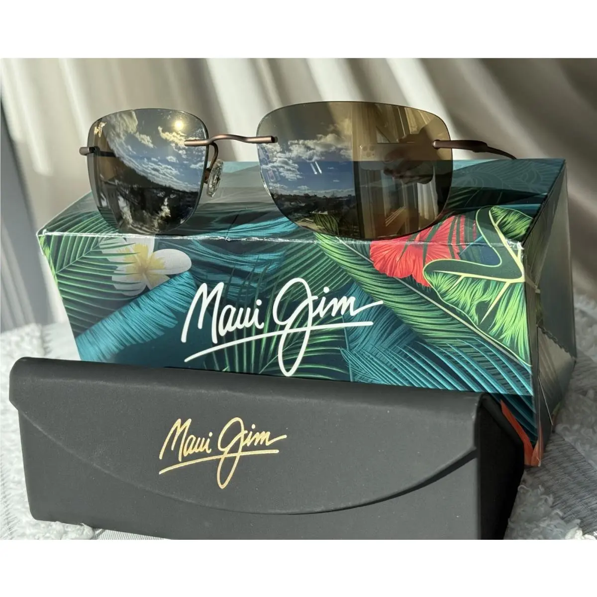 Maui Jim Ohai MJ 334 18 Maui Flex Copper Frame + Hcl Bronze Polarized Sunglasses