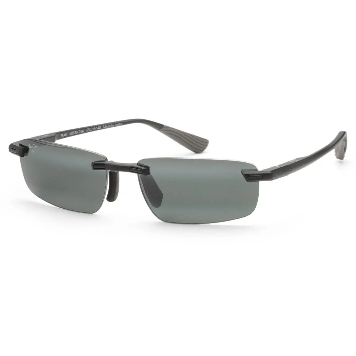Maui Jim Men`s Ilikou 59mm Black Polarized Sunglasses MJ0630S-004 - Frame: Black, Lens: Grey, Other Frame: Black