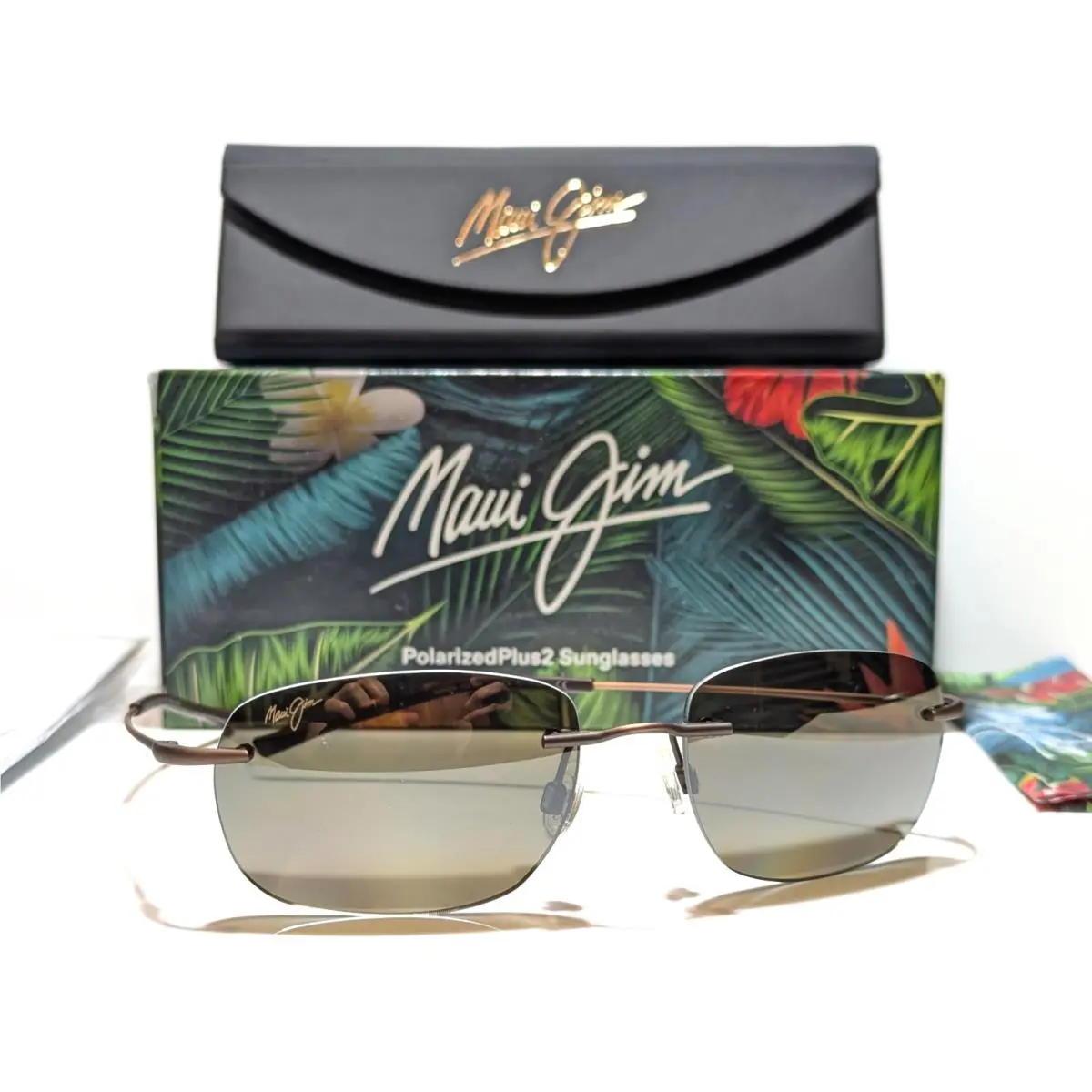 Nanea Copper Polarized Mirrored Hcl Bronze Lens Sunglasses H332-18 by Maui Jim