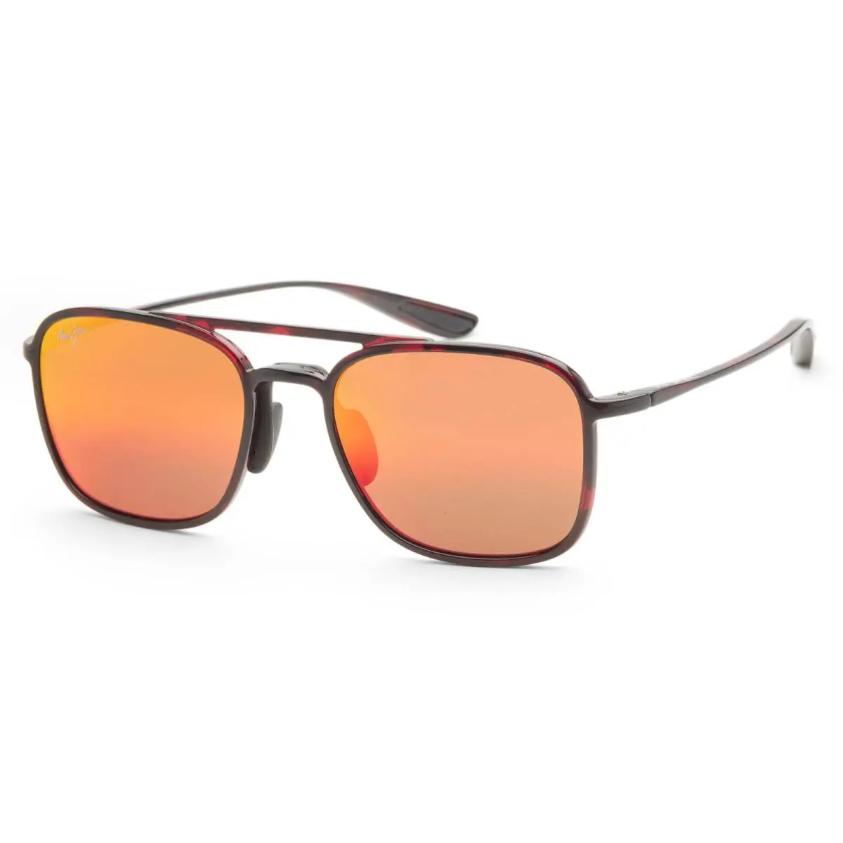 Maui Jim Men`s Keokea 55mm Red Polarized Sunglasses MJ0447S-003 - Frame: Red, Lens: Red, Other Frame: Red