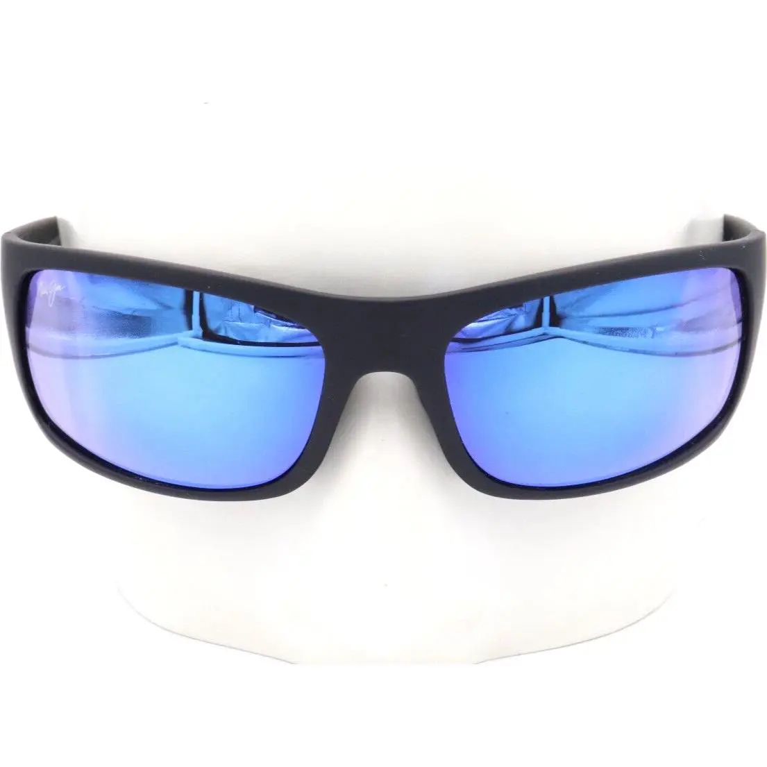 Maui Jim Peahi Matte Black Blue Polarized Sunglasses 202-2M 289