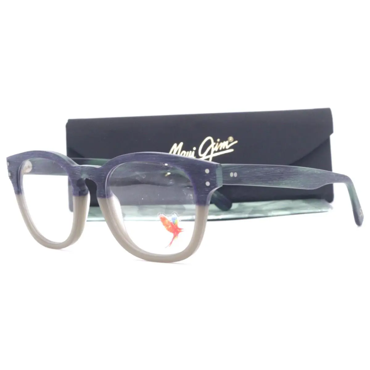 Mjo 2234-02A Brushed Matte Blue Green Fade Eyeglasses 50-22 by Maui Jim