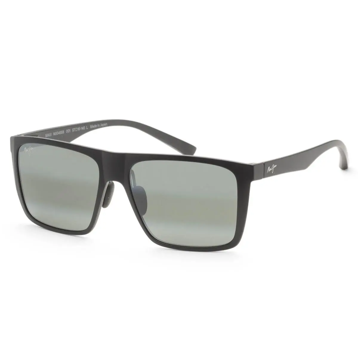 Maui Jim Men`s Honokalani 57mm Black Polarized Sunglasses MJ0455S-001