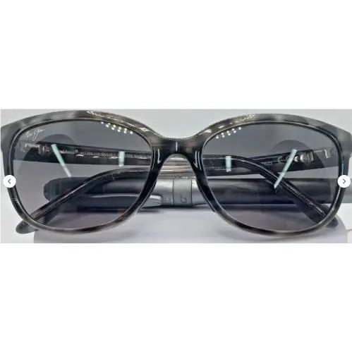 GS758-11S Maui Jim Honi Cat Eye Gray Tortoise Stripe Sunglasses Lens-lt Gray