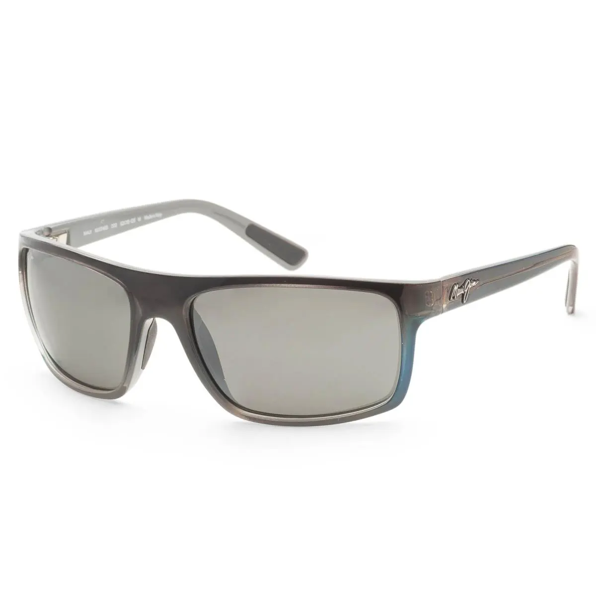 Maui Jim Men`s Byron Bay 62mm Blue Polarized Sunglasses MJ0746S-002 - Frame: Blue, Lens: Grey, Other Frame: Blue