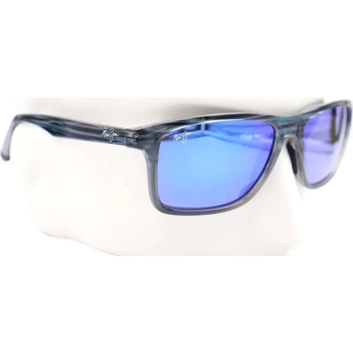 Maui Jim Onshore Blue Black Stripe Fade Polarized Sunglasses B798-03S