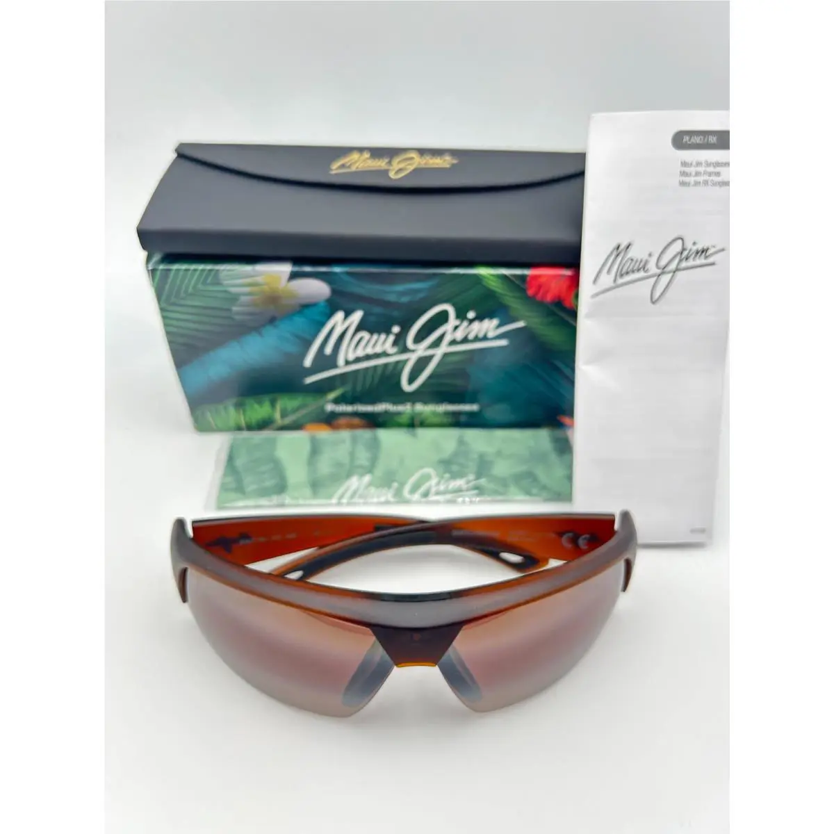 Maui Jim Polarized Sunglasses MJ 523 26M Switchbacks Rootbeer Brown Hcl Bronze