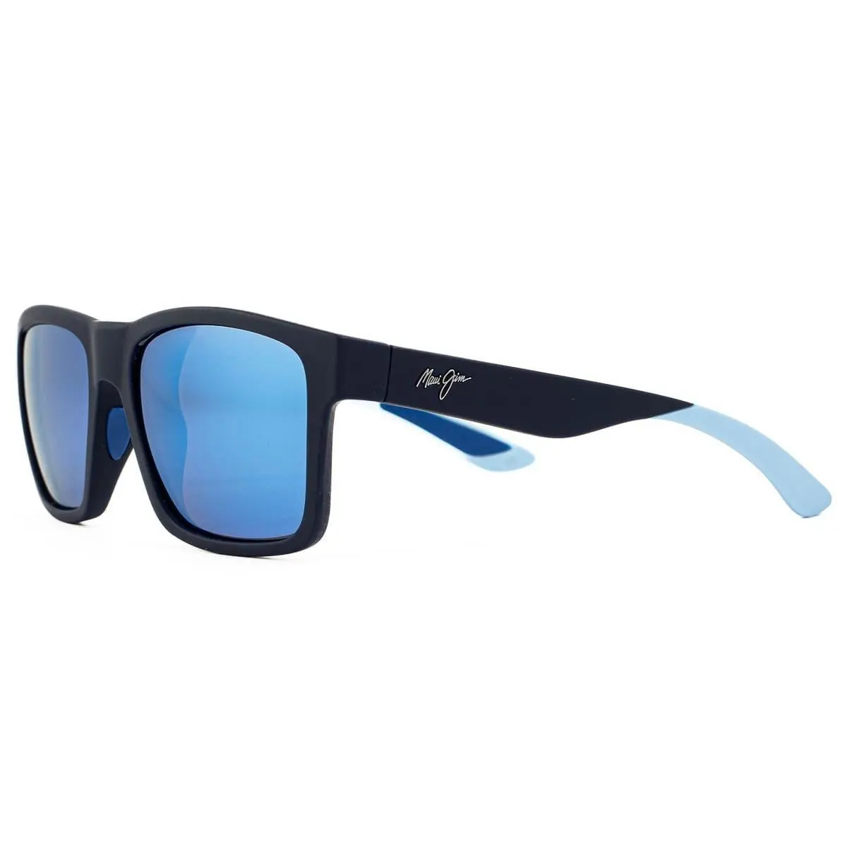 MJ0897S-002 The Flats Sunglasses Navy Frame Blue Hawaii Polarized 57mm by Maui Jim