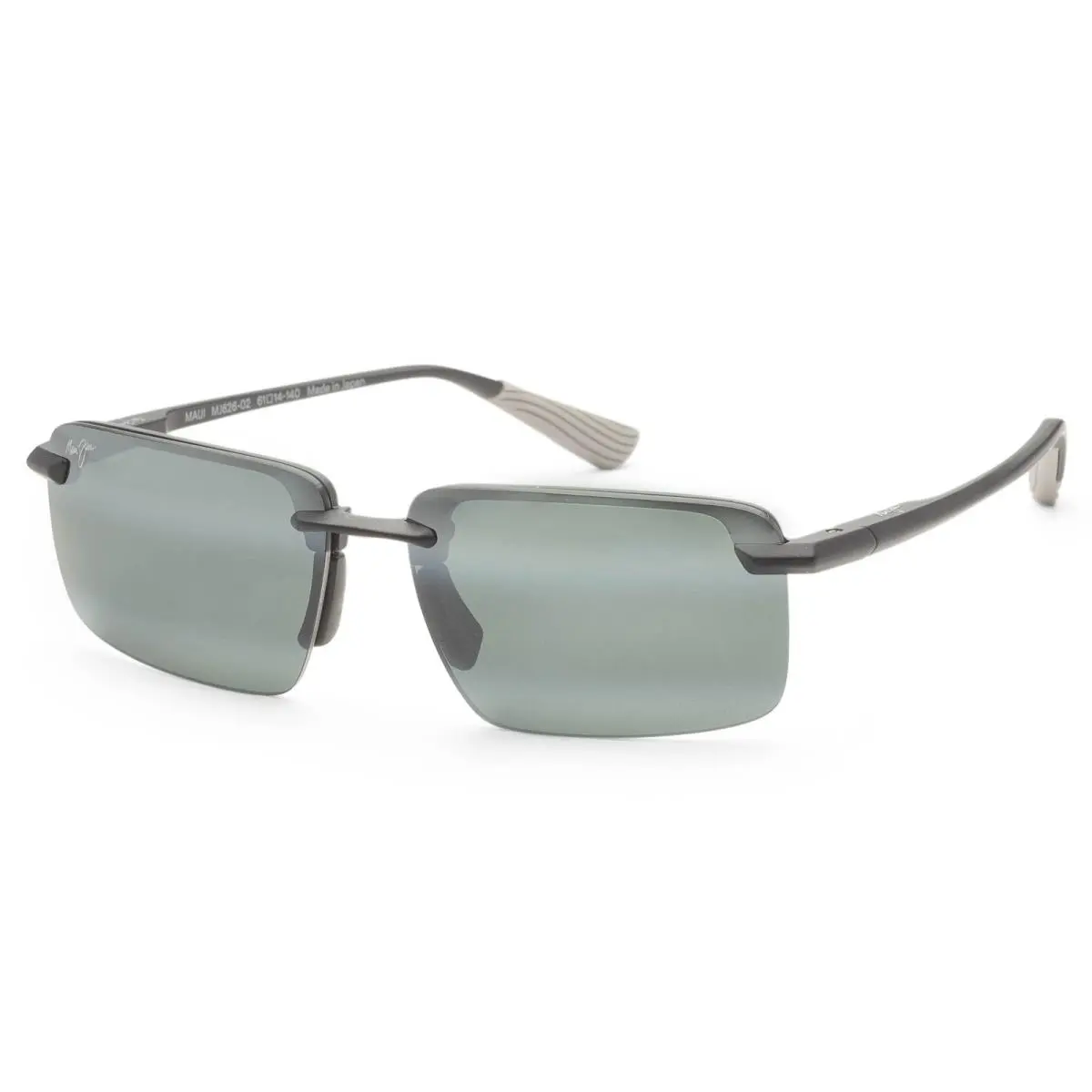 Maui Jim Men`s Laulima 61mm Black Polarized Sunglasses MJ0626S-004 - Frame: Black, Lens: Grey, Other Frame: Black