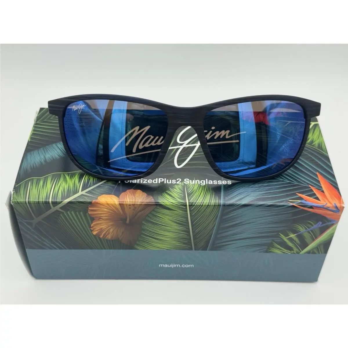 Lele Kawa B811-03S - Dark Navy Stripe / Blue Hawaii Lens by Maui Jim