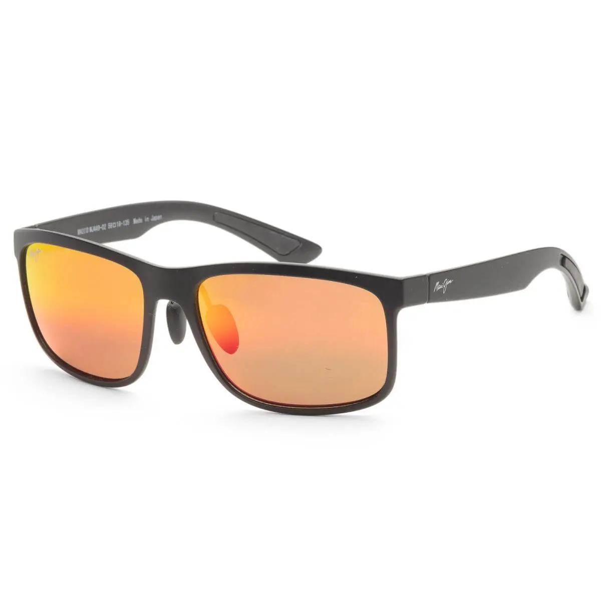 Men`s Huelo 58 mm Black Sunglasses MJ0449S-003 by Maui Jim