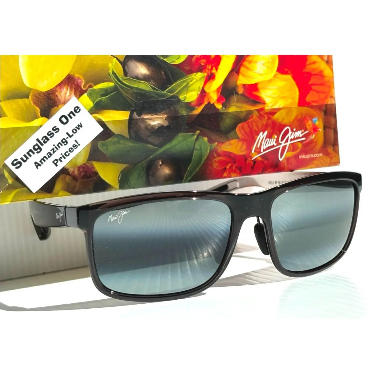 Maui Jim Huelo Transparent Grey Polarized Neutral Grey Lens Sunglass 449-11