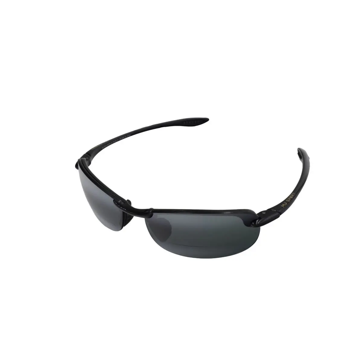 Makaha Unisex Polarized Sunglasses Gloss Black +2.0 MJ0405SA-002 by Maui Jim