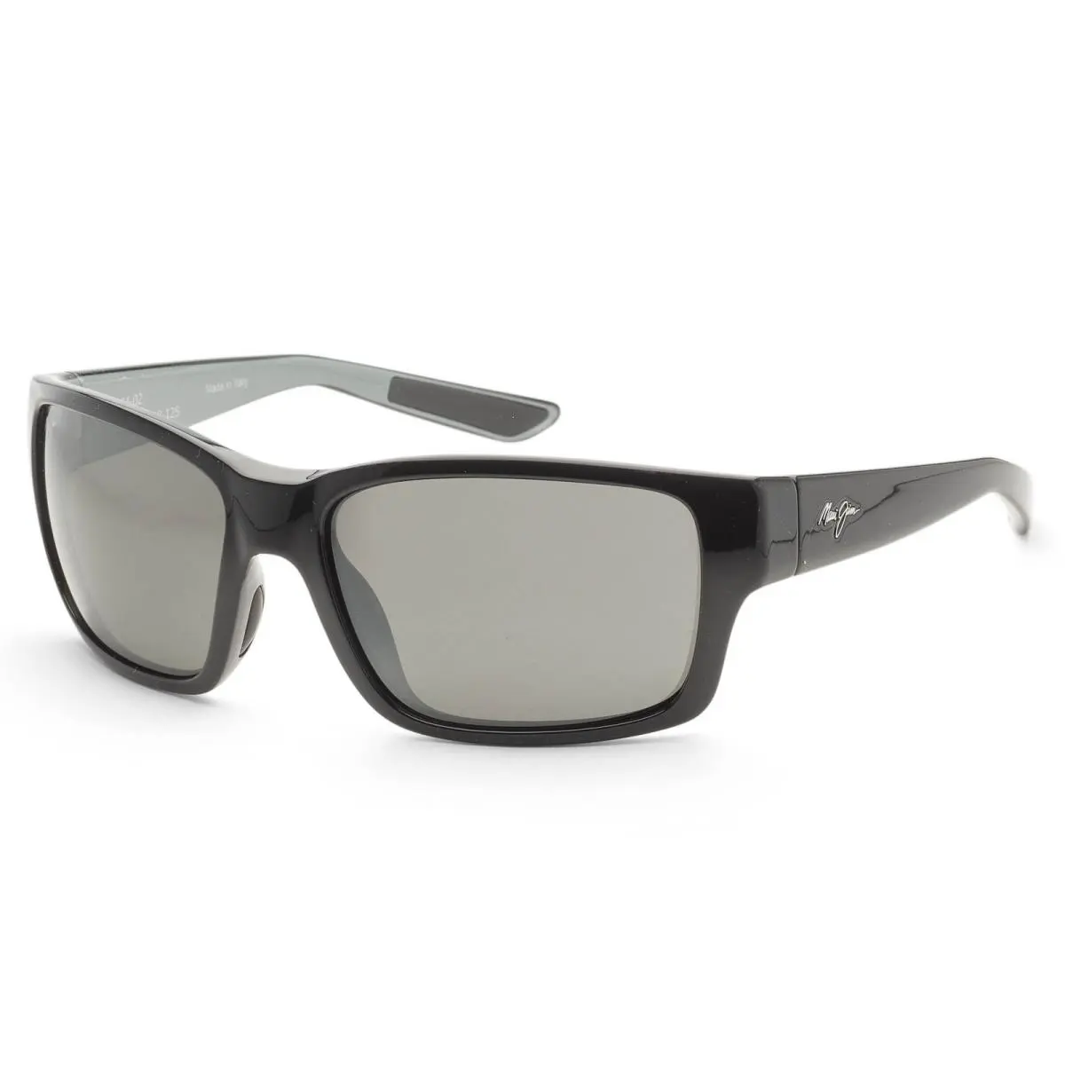Maui Jim Men`s Mangroves 61 mm Black Sunglasses MJ0604S-001 - Frame: Black, Lens: Grey, Other Frame: Black