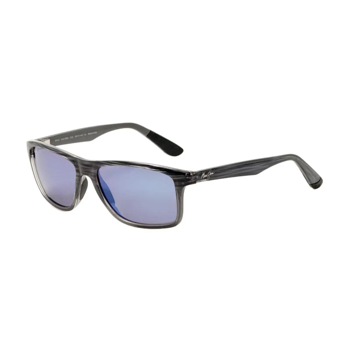Maui Jim Men`s On Shore 58mm Blue Stripe Fade Polarized Sunglasses MJ0798S-002 - Frame: Blue, Lens: Blue, Other Frame: Blue Stripe Fade
