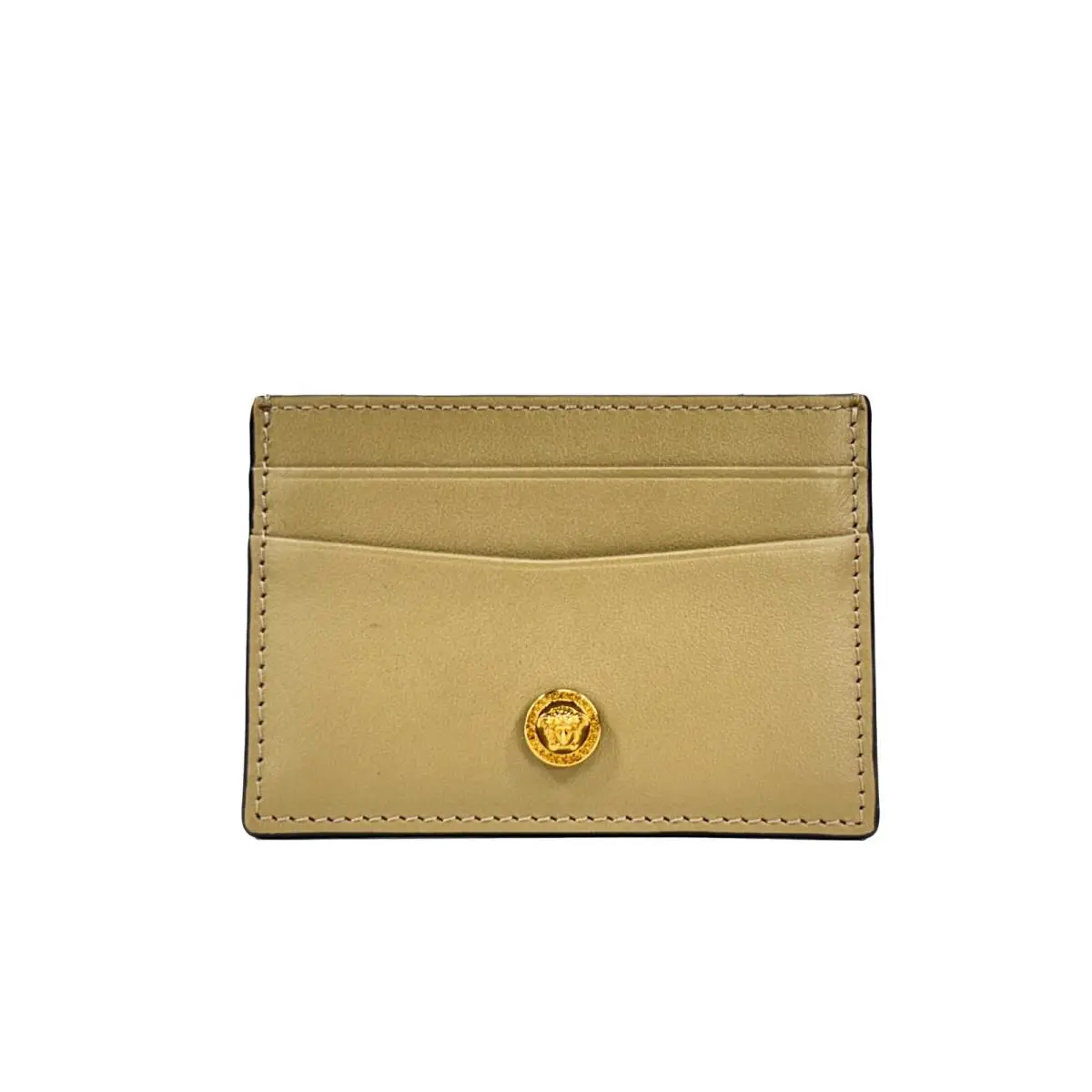 Versace Mini Medusa Leather Slim Card Case Wallet