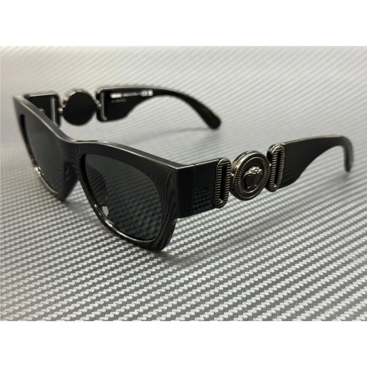 Versace VE4479U 536087 Black Grey Men`s 52 mm Sunglasses