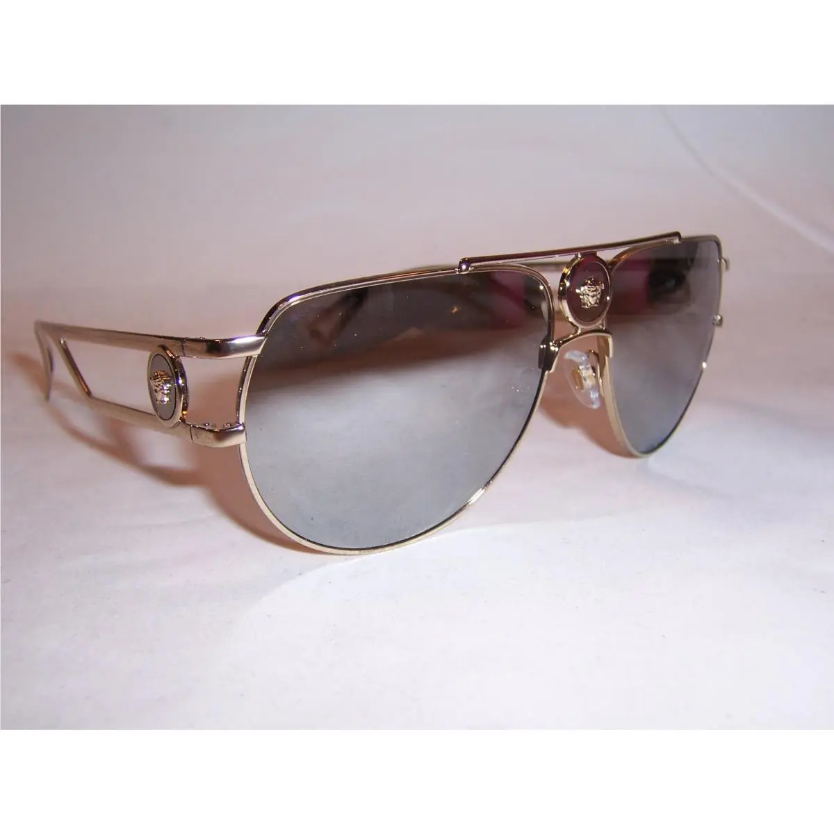 Versace Sunglasses VE 2225 12526G Pale Gold/gray Silver 60MM