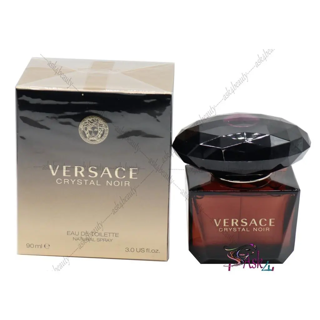 Versace Crystal Noir by Versace 3.0oz/90ml Edt Spray For Women
