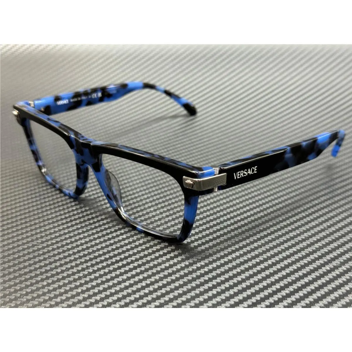 Versace VE3354 5460 Blue Havana Men`s 55 mm Eyeglasses