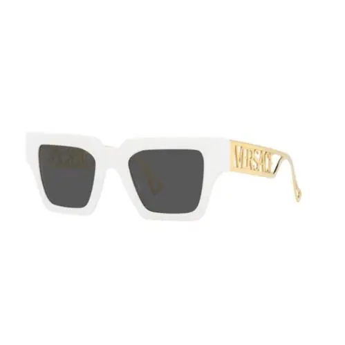 Versace Women Sunglasses VE4431 401/87 50mm White w/ Dark Grey Lens