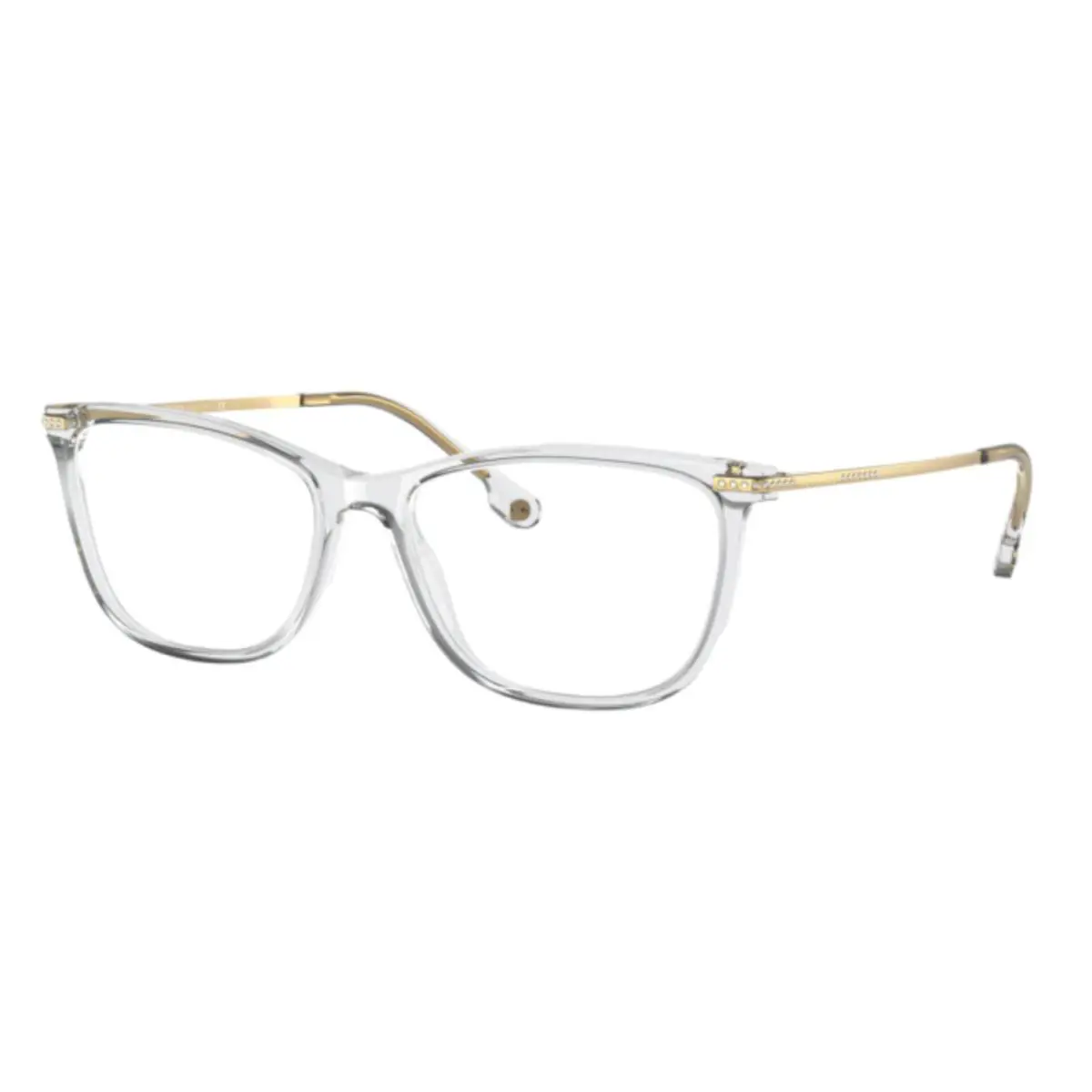 Versace Eyeglasses Mod. 3274-B 5305 54-16 140 Grey Gold Frames W/crystals - Grey Crysrtal & Gold, Frame: Grey Crystal, Lens: Demo with Imprint