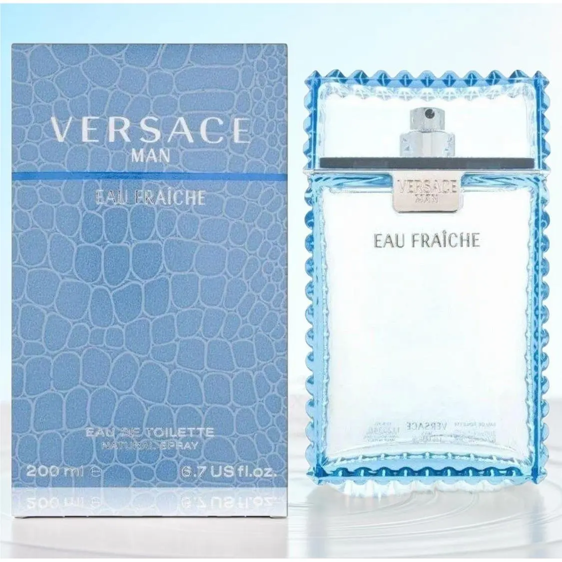 Versace Man Eau Fraiche For Men Eau de Toilette 6.7 oz Spray Fresh