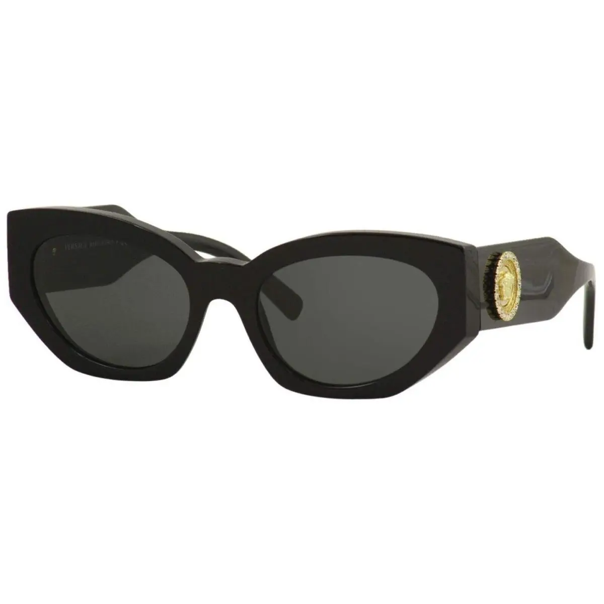 Versace Woman Sunglasses Black Lenses Acetate Frame VE4376/B GB1/87 54mm