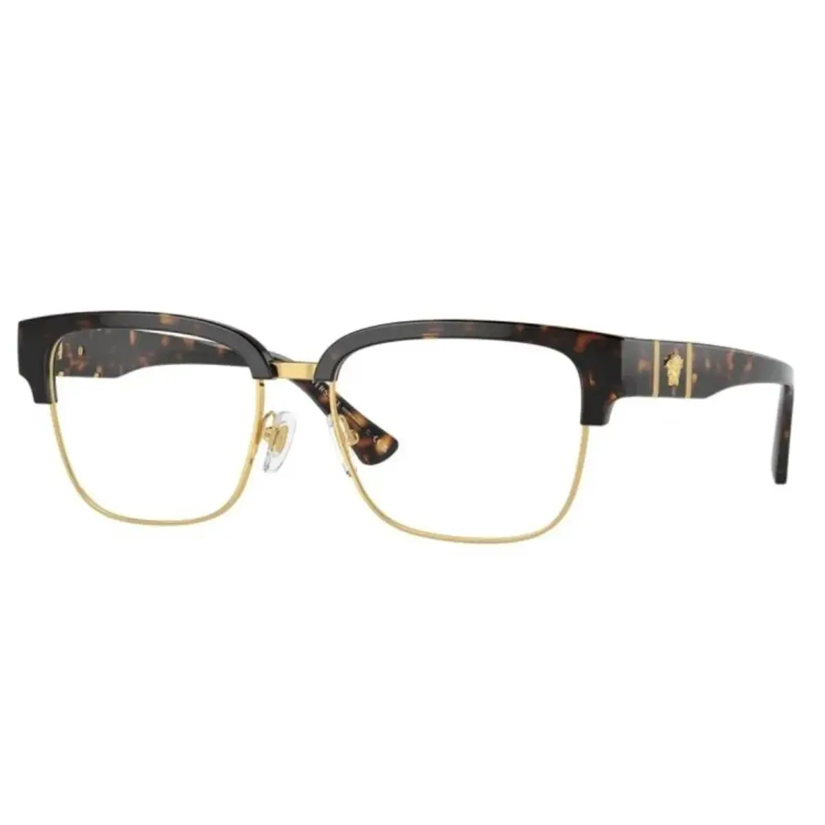 Versace Eyeglasses Mod. 3348 108 55-17 150 Large Dark Tortoise Gold Frames - Frame: Dark Tortoise, Lens: Demos with Imprint