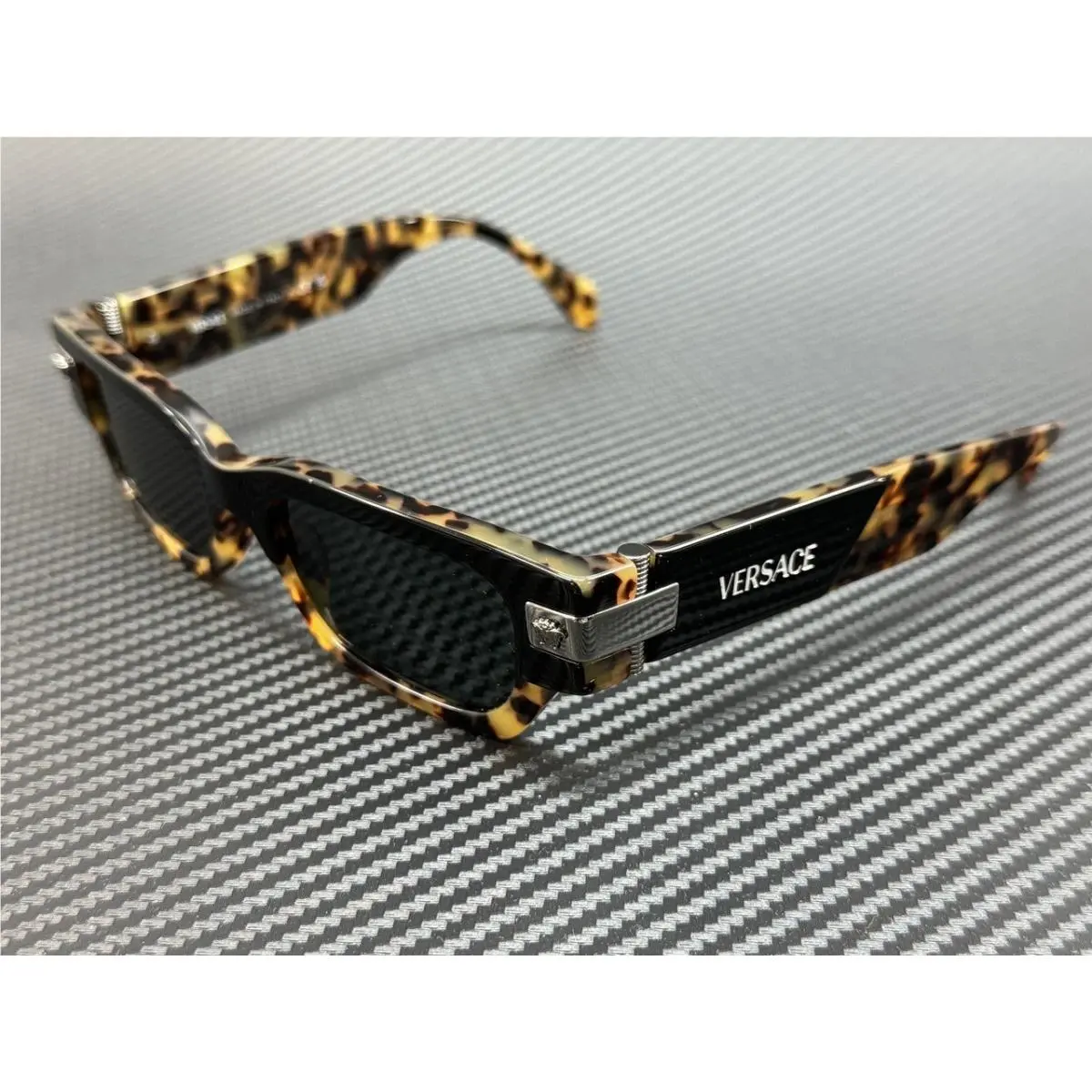 Versace VE4465 545687 Havana Grey Men`s 53 mm Sunglasses
