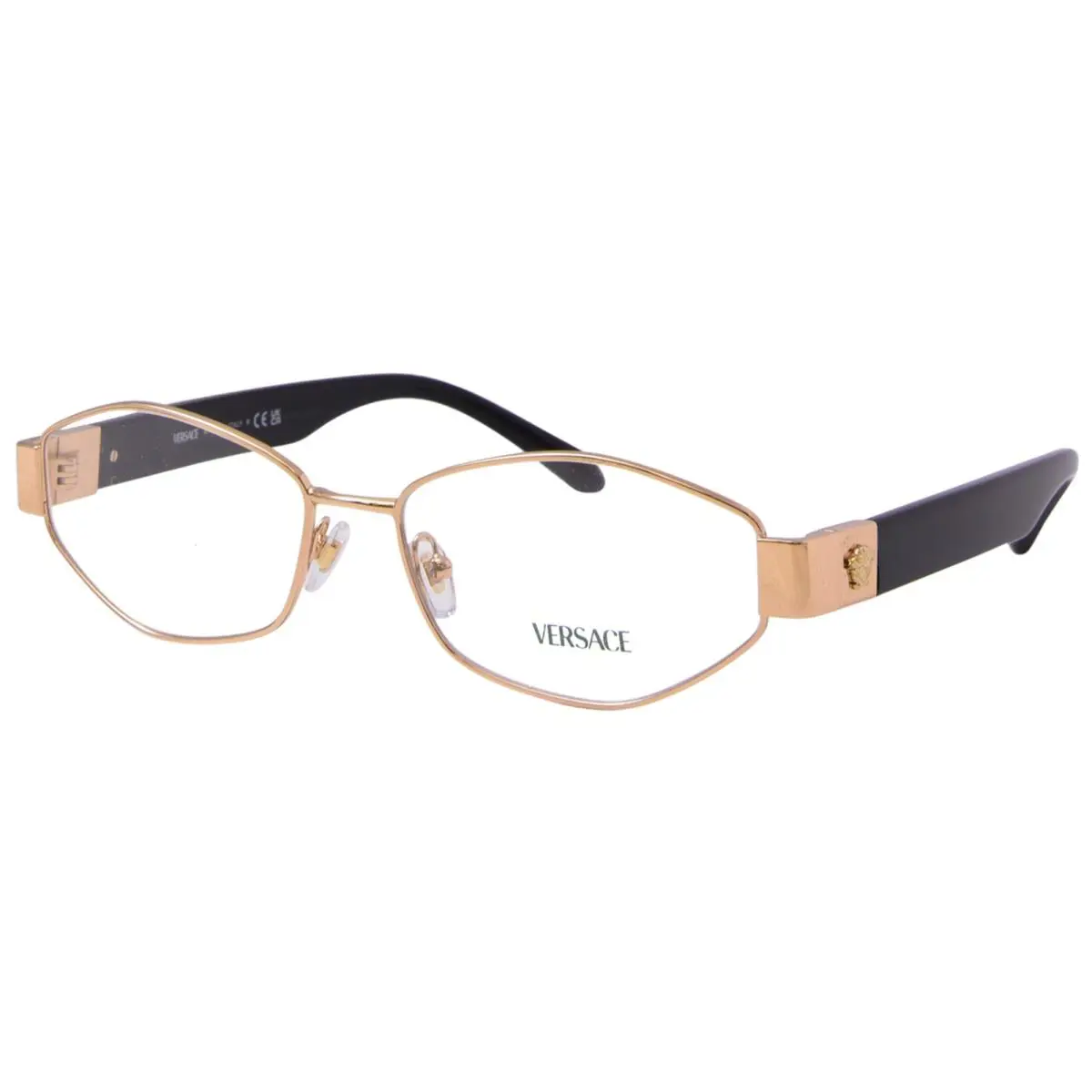 Versace VE1298 1002 Eyeglasses Women`s Gold Full Rim 53mm