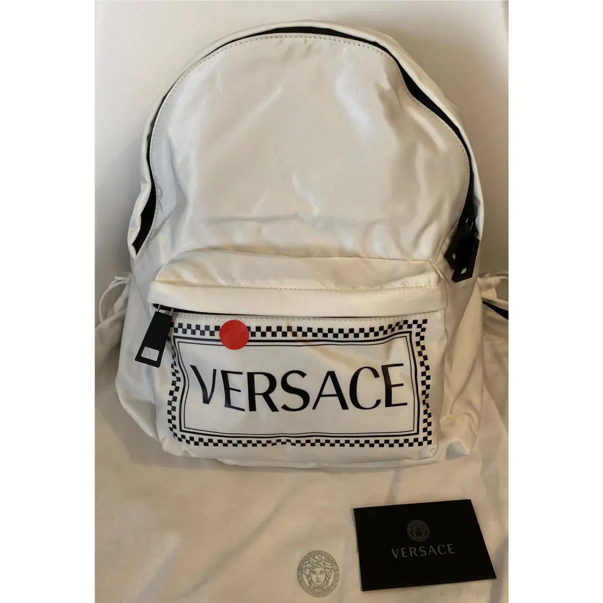 Versace White Backpack