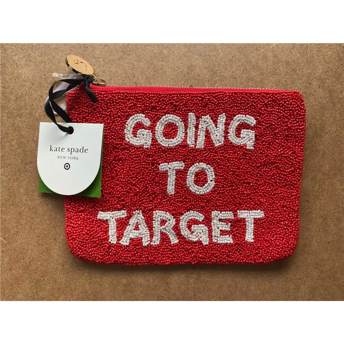 Kate Spade NY Target Going To Target Beaded Clutch Exclusive IN Hand