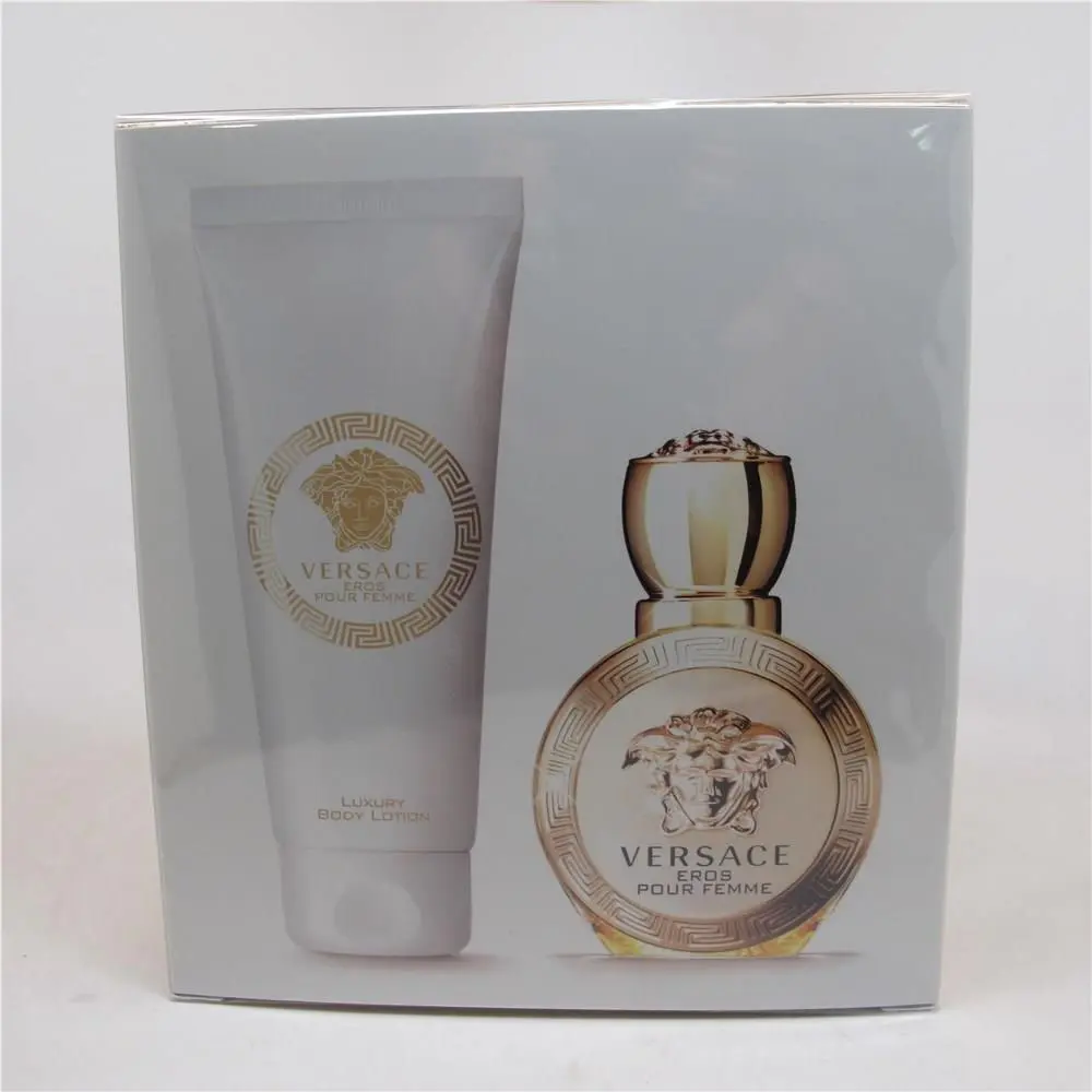 Eros Pour Femme by Versace 2 Pc Set: 50 Ml/ 1.7 oz Edp Spray 3.4 oz Lotion
