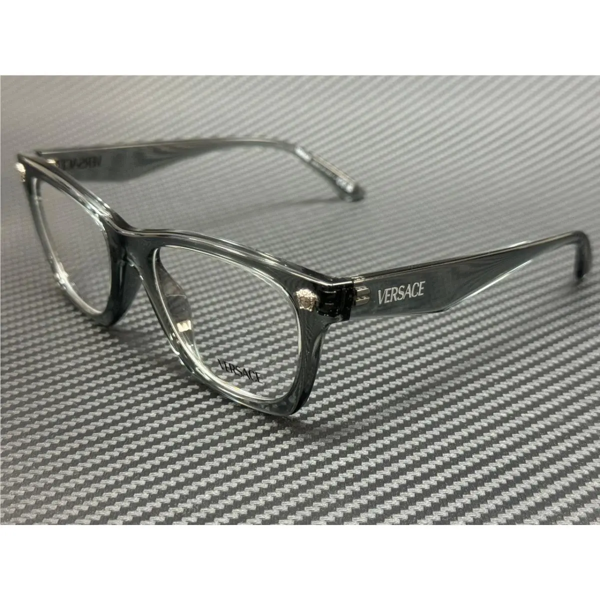 Versace VE3363U 5496 Grey Transparent Men`s 52 mm Eyeglasses