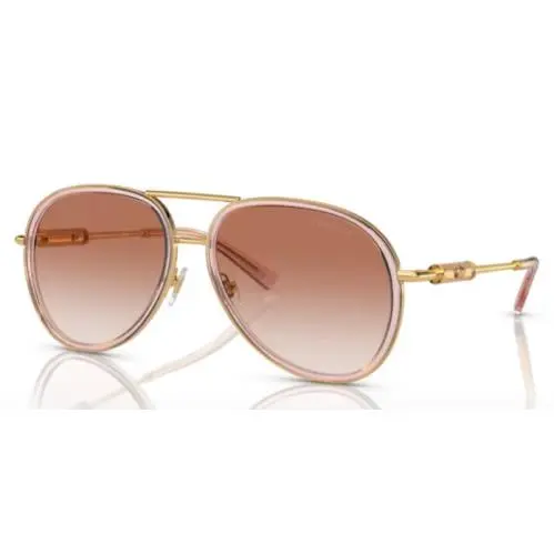 VE 2260 100213 Brown/ Pink Gradient Oval Men`s Sunglasses by Versace