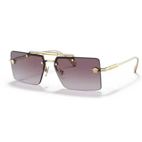 Versace 0VE2245 10028H Gold/violet Gradient Rectangular Men`s Sunglasses