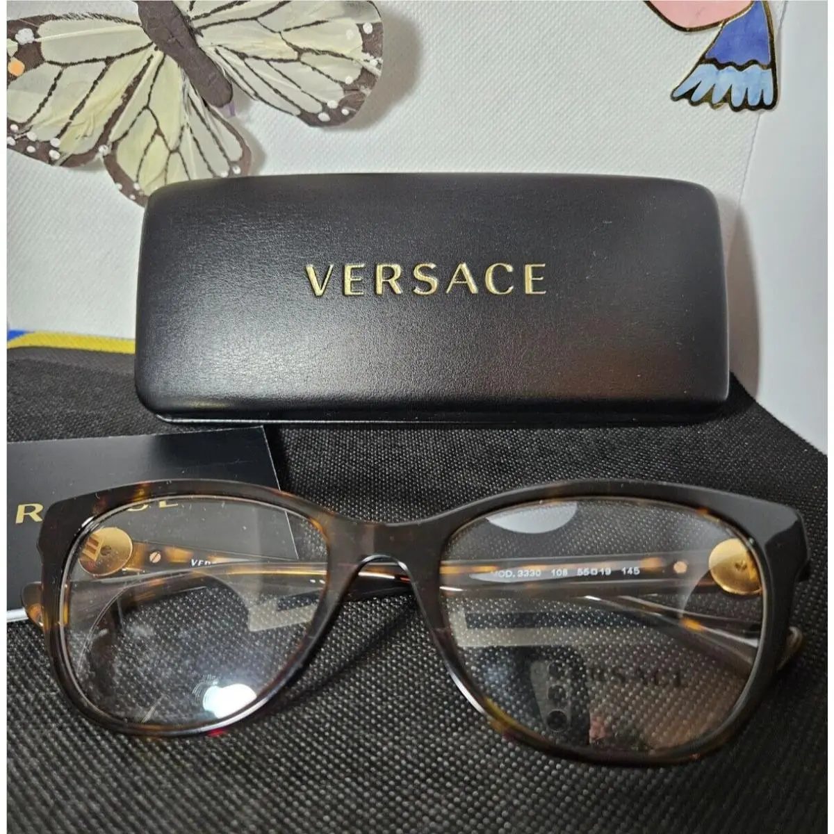 Versace VE3330 108 Women`s Havana 55-19-145 /case Reduced Price