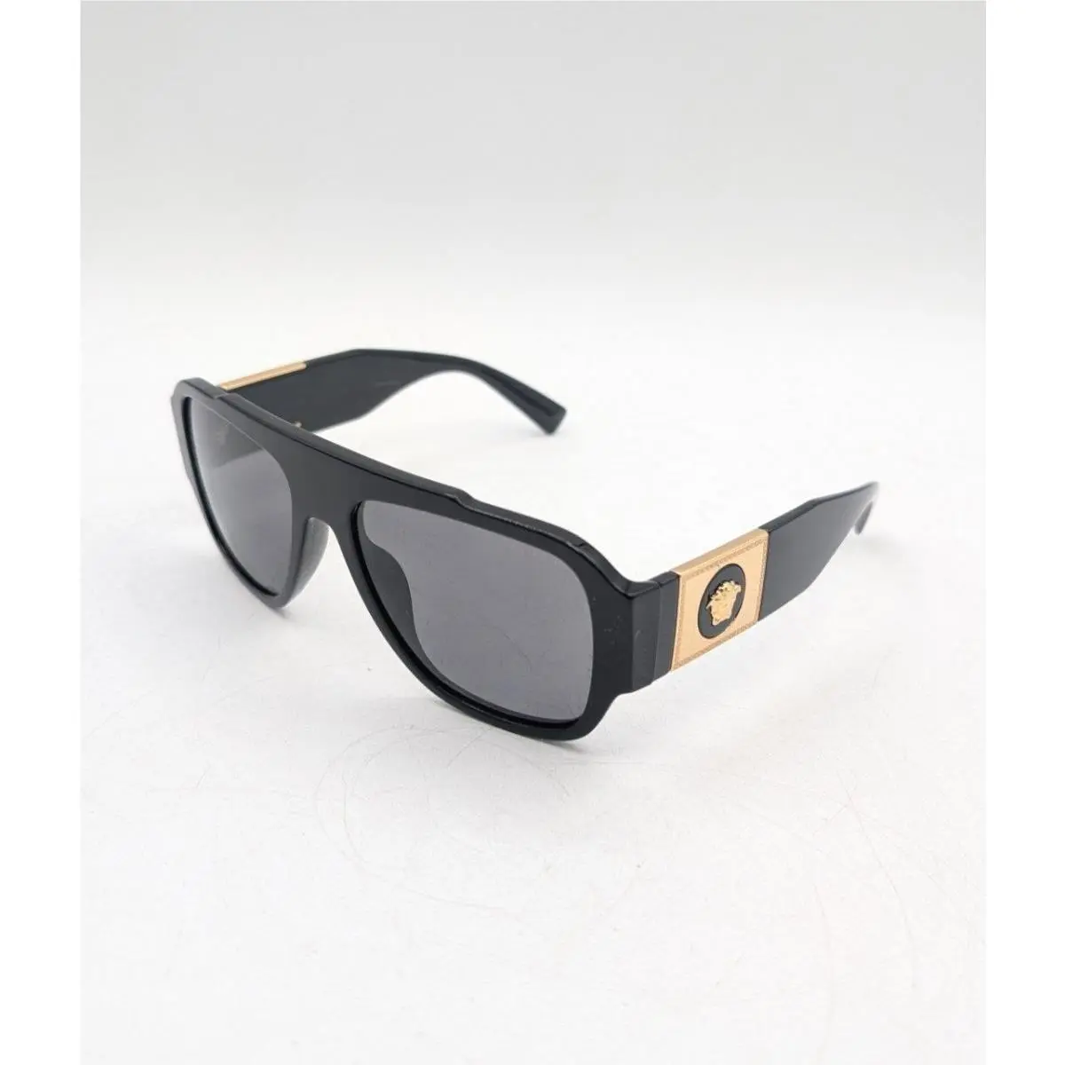 Versace VE 4436U Pillow Sunglasses Black/grey Polarized